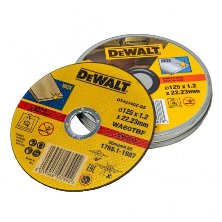 Dewalt griezējdisku komplekts DT42340TZ-QZ, 125 mm x 1,2 mm, 10 gab.