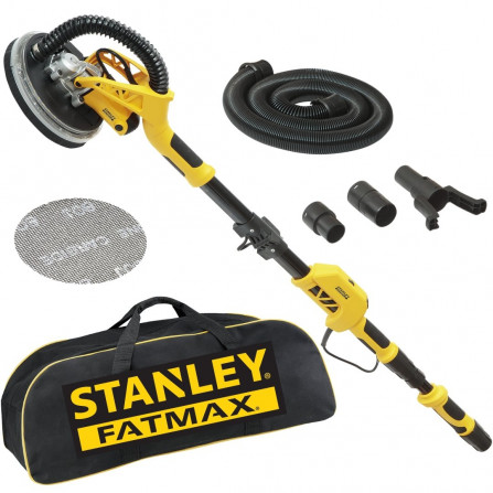 Elektriskā slīpmašīna sienām un griestiem Stanley SFMEE500S (žirafe), 225 mm