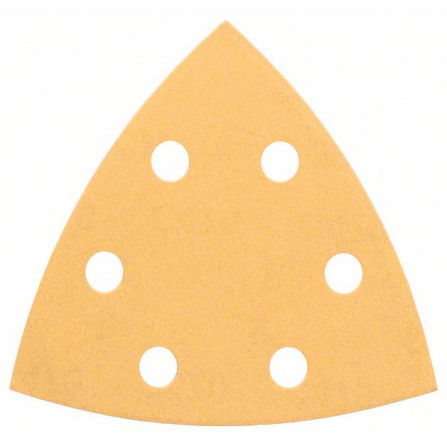 Bosch trīsstūrveida slīpēšanas papīrs C470, 93 mm, 60 smiltis, 5 gab.