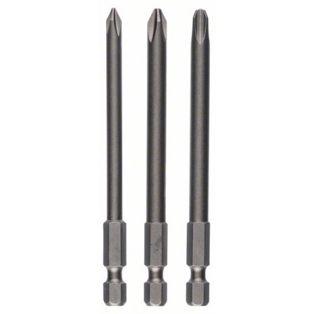 Bosch skrūvgriežu uzgaļu komplekts, 3 gab. 152 mm, PH1, PH2, PH3