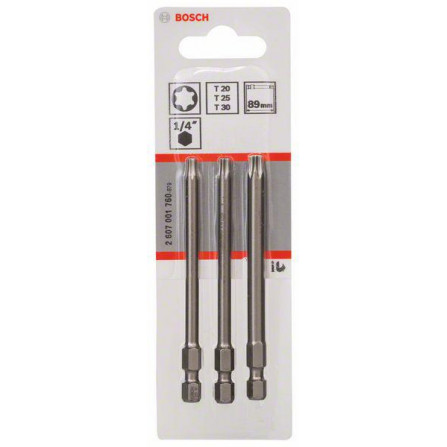 Bosch Twist uzgaļu komplekts, 3gab, 89mm, T20, T25, T30