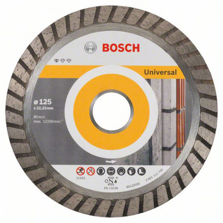 Dimanta griešanas disks Bosch, 125 x 22,23 x 2 mm, 1 gab. (2608602394)