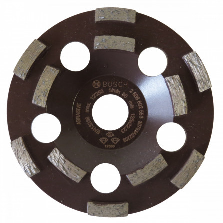 Universāls dimanta slīpēšanas disks abrazīvām virsmām Bosch Expert, 125 x 22,23 x 4,5 mm, 1 gab.