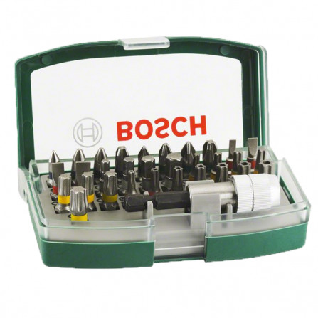 Bosch skrūvgriežu komplekts plastmasas kastē, 32 gab. (2607017063)