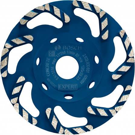 Dimanta slīpēšanas disks betonam Bosch, 125 x 22,23 x 4,5 mm, 1 gab. (2608900651)