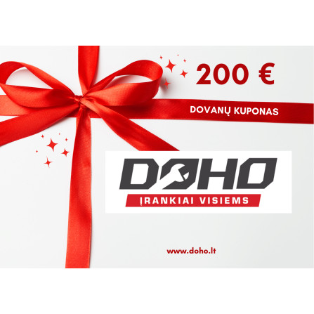 DOHO dāvanu kupons 200 EUR