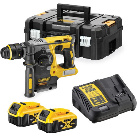 Dewalt akumulatora urbjmašīnu komplekts DCH274P2T , 2,1 J, 18 V, 2 x 5 Ah, lādētājs + maciņš