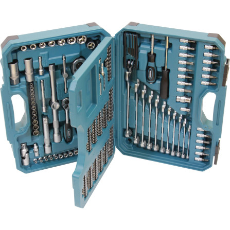 Galvu, atslēgu un uzgaļu komplekts Makita E-10883, 221 gab