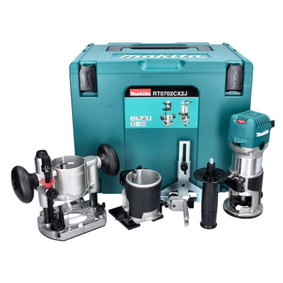 Elektriskā frēze Makita RT0702CX2J + piederumi, 710 W