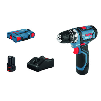 Akumulatora urbjmašīna / skrūvgriezis Bosch GSR 12V-15 FC (+2x akumulators + lādētājs + L-Boxx)