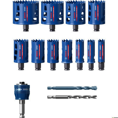 Bosch 2608900448 urbumu griezēju komplekts kokam, 20-76 mm, 14 gab.