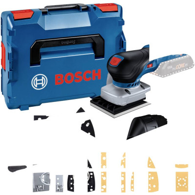 Bezvada orbitālā slīpmašīna Bosch GSS 18V-13 (ar L-BOXX 136 bez lādētāja un akumulatora)