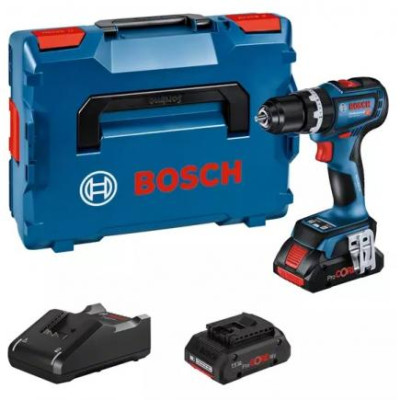 Akumulatora triecienurbjmašīna Bosch GSB 18V-90 C (+2x akumulatori + lādētājs + ''Bluetooth'' modulis + korpuss L-Boxx 136)