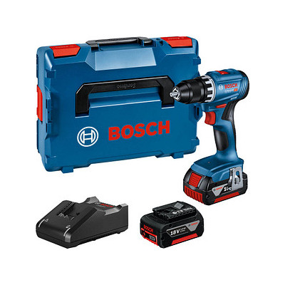 Akumulatora urbjmašīna Bosch GSR 18V-45 (+2x akumulatori + lādētājs + futrālis L-Boxx 136)