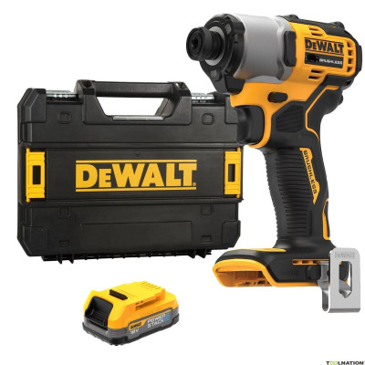 Dewalt triecienskrūvgriežu komplekts DCF840E1T-XJ, (1,7 ah akumulators + korpuss), 18 V