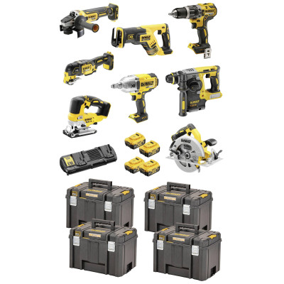 Dewalt bezvadu instrumentu komplekts DCK865P4T-QW, 18V