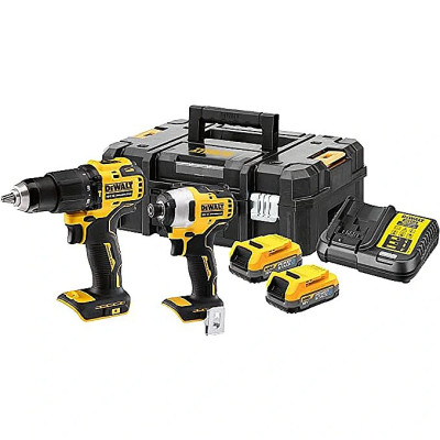 Dewalt bezvadu instrumentu komplekts DCK2062E2T-QW, 18V (2x1,7Ah PowerStack)