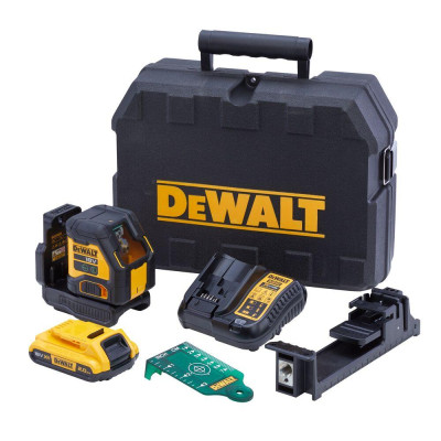 Dewalt pašizlīdzinošs Cross Line lāzers ar korpusu, DCLE34021D1-QW