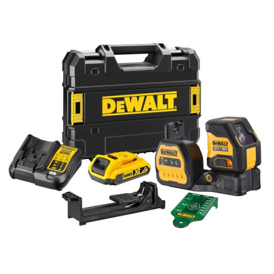 Dewalt Cross Green lāzera līmeņa komplekts, DCE088D1G18-QW, 12/18V (1x2.0Ah)