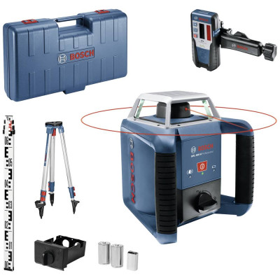 Bosch 360 grādu lāzera līmenis GRL 400 H (ar statīvu un uztvērēju), 06159940JY