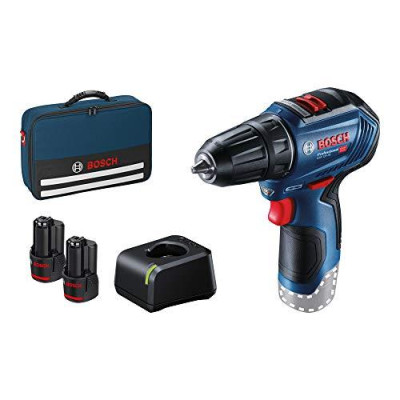 Bosch bezvadu skrūvgriežu komplekts GSR 12V-30 + 2 x 2,0 Ah, 06019G9004