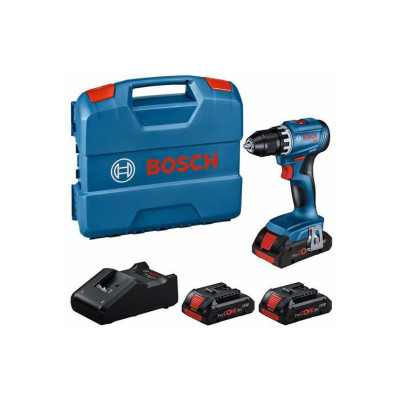 Bosch bezvadu skrūvgriežu komplekts GSR 18V-45 + 3 x 4,0 Ah ProCORE, 0615A5002N