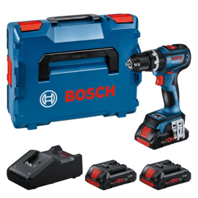 Bosch akumulatora trieciena draiveru komplekts GSB 18V-90 C + 3 x 4,0 Ah ProCORE, 0615A5002W
