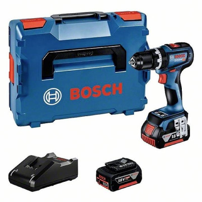 Bosch akumulatora urbjmašīnu komplekts GSB 18V-90 C + 2 x 4,0 Ah ProCORE, 06019K6104