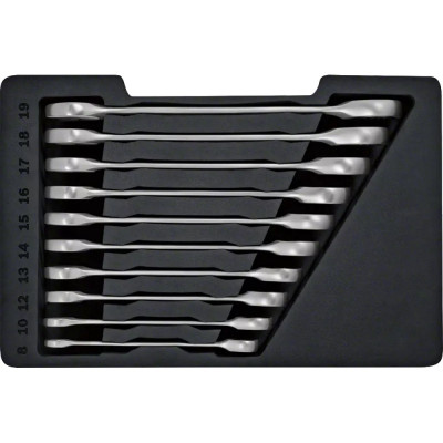 Bosch sprūdrata uzgriežņu atslēgu komplekts (10 gab.), 1600A02AU0