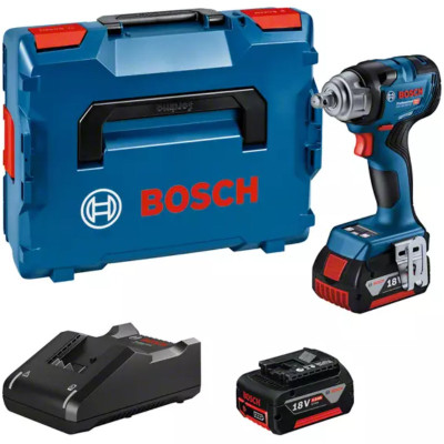 Bosch akumulatora trieciena draiveru komplekts GDS 18V-330 + 2 x 5,0 Ah, 06019L5003