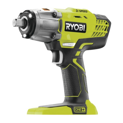Ryobi akumulatora trieciena uzgriežņu atslēga R18IW3-0, 18 V ONE+, 400 Nm (bez akumulatora un lādētāja)