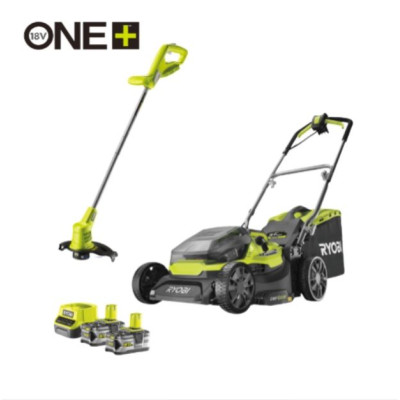 RYOBI akumulatora hibrīda kombinētais komplekts, RY18LMH37A + OLT1825M + 2x 5,0 Ah + lādētājs, 18V