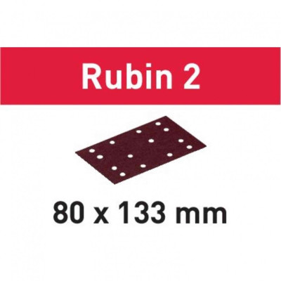 Festool slīppapīrs Rubin 2 STF 80X133 P100 RU2 (50 gab.)