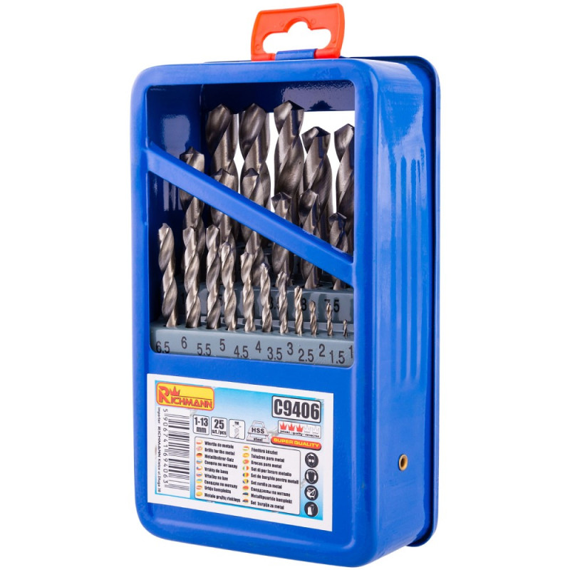 Drils for metal 1-13mm. Drils for metal 1-13mm.
