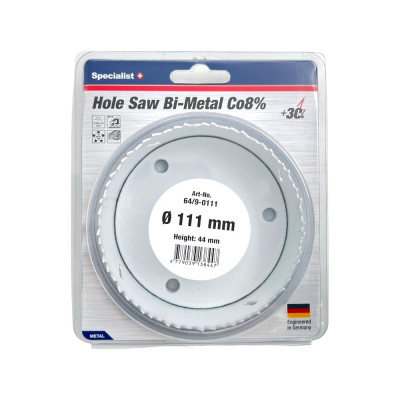 Hole saw SPECIALIST+ Bi-Metal 111mm Hole saw SPECIALIST+ Bi-Metal 111mm
