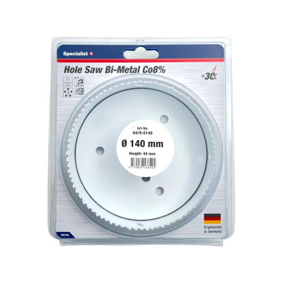 Hole saw SPECIALIST+ Bi-Metal 140 mm Hole saw SPECIALIST+ Bi-Metal 140 mm