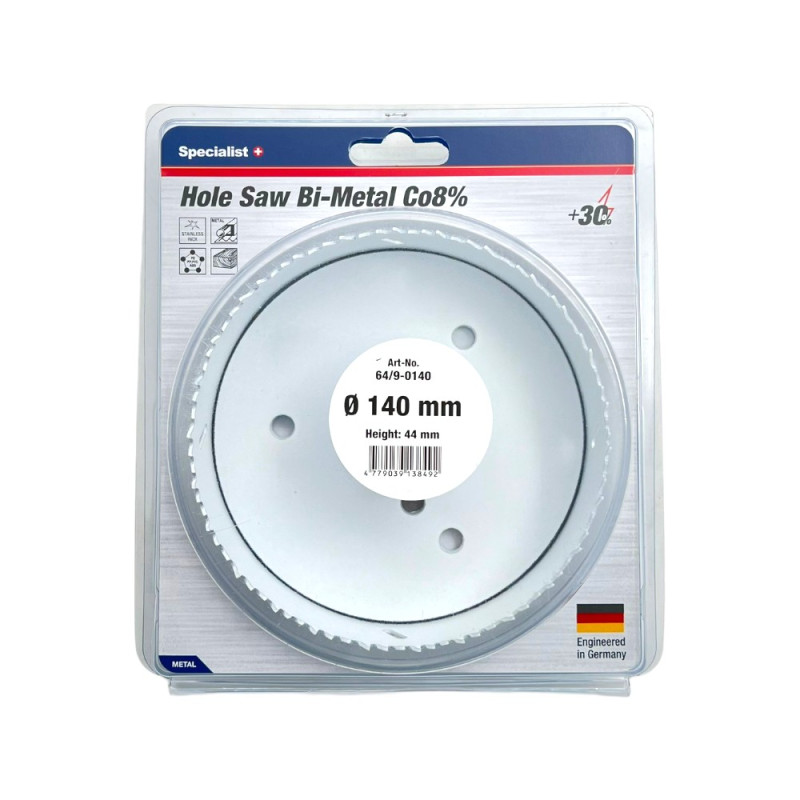 Hole saw SPECIALIST+ Bi-Metal 140 mm Hole saw SPECIALIST+ Bi-Metal 140 mm