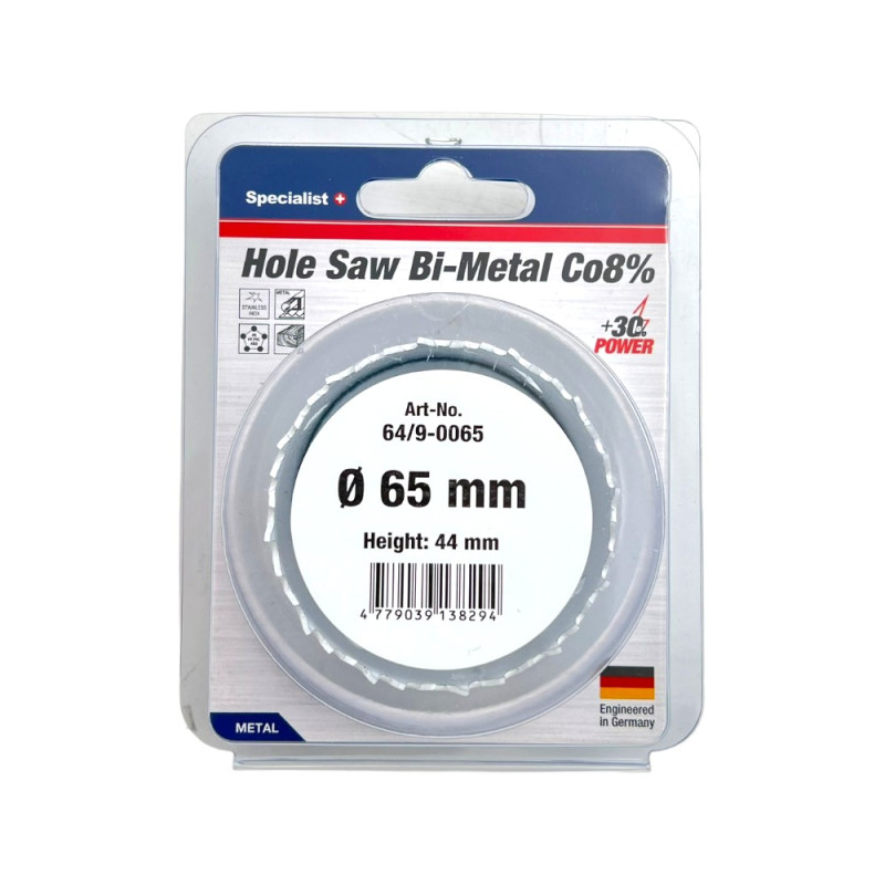 Hole saw SPECIALIST+ Bi-Metal 65 mm Hole saw SPECIALIST+ Bi-Metal 65 mm