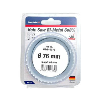 Hole saw SPECIALIST+ Bi-Metal 76 mm Hole saw SPECIALIST+ Bi-Metal 76 mm