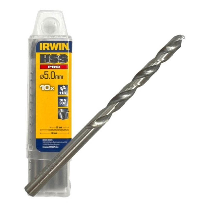 HSS PRO DIN 338 5.00 QUAD PK10 HSS PRO DIN 338 5.00 QUAD PK10