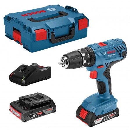 Akumulatora urbjmašīna Bosch GSR 18V-21 komplekts, 18 V, 2 x 2 Ah, lādētājs + maciņš