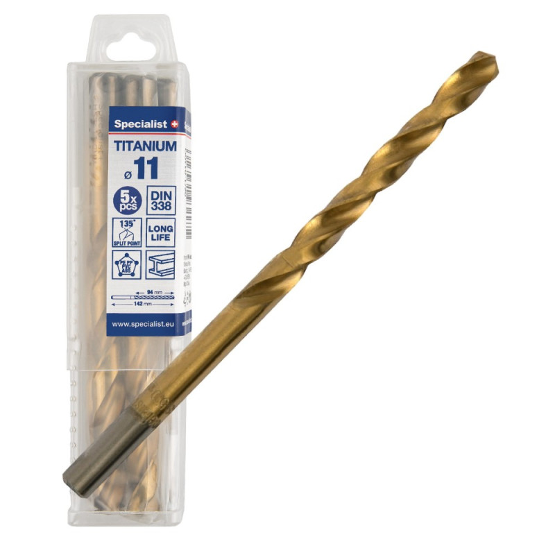 Specialist+ Titan drill bit 11 mm 5pcs Specialist+ Titan drill bit 11 mm 5pcs