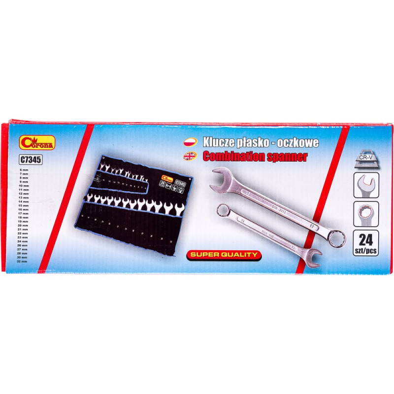 Combination spanners 24 pcs 6-32MM Combination spanners 24 pcs 6-32MM