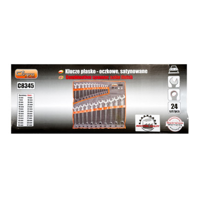 COMBINATION SPANNERS 6-32MM, 24PCS, INDU COMBINATION SPANNERS 6-32MM, 24PCS, INDU