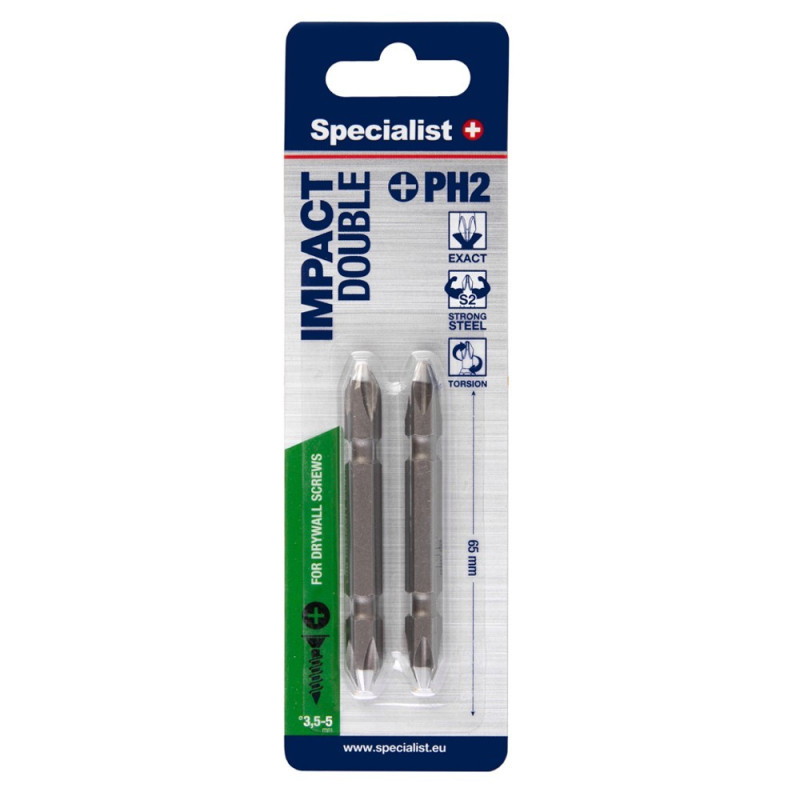 Double ended SPECIALIST 65mm. PH2/PH2 2v Double ended SPECIALIST 65mm. PH2/PH2 2v