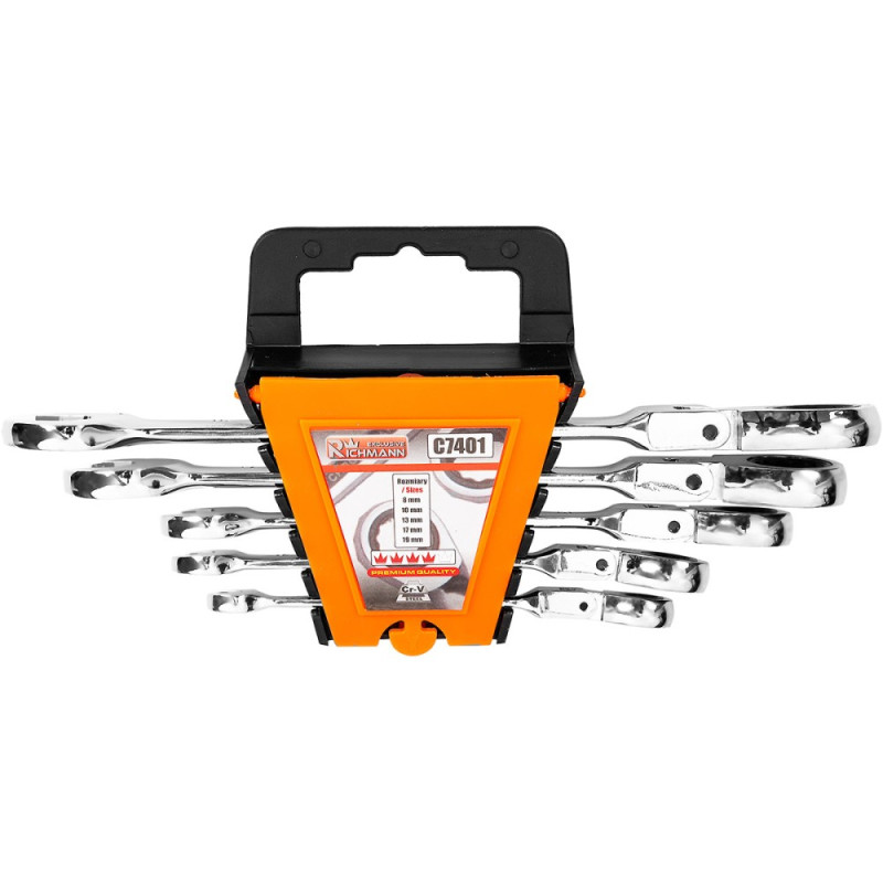 Flexible gear wrench set 72 teeth C.V. 8 Flexible gear wrench set 72 teeth C.V. 8
