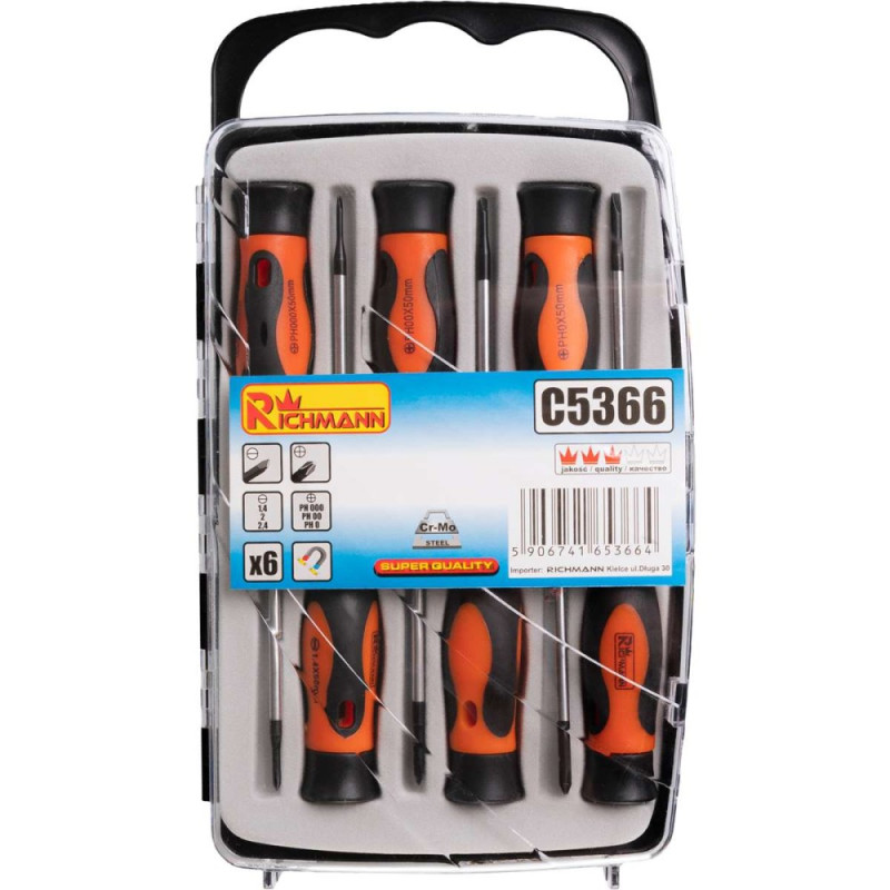 MINI SCREWDRIVERS 6 PCS FLAT+ PH MINI SCREWDRIVERS 6 PCS FLAT+ PH