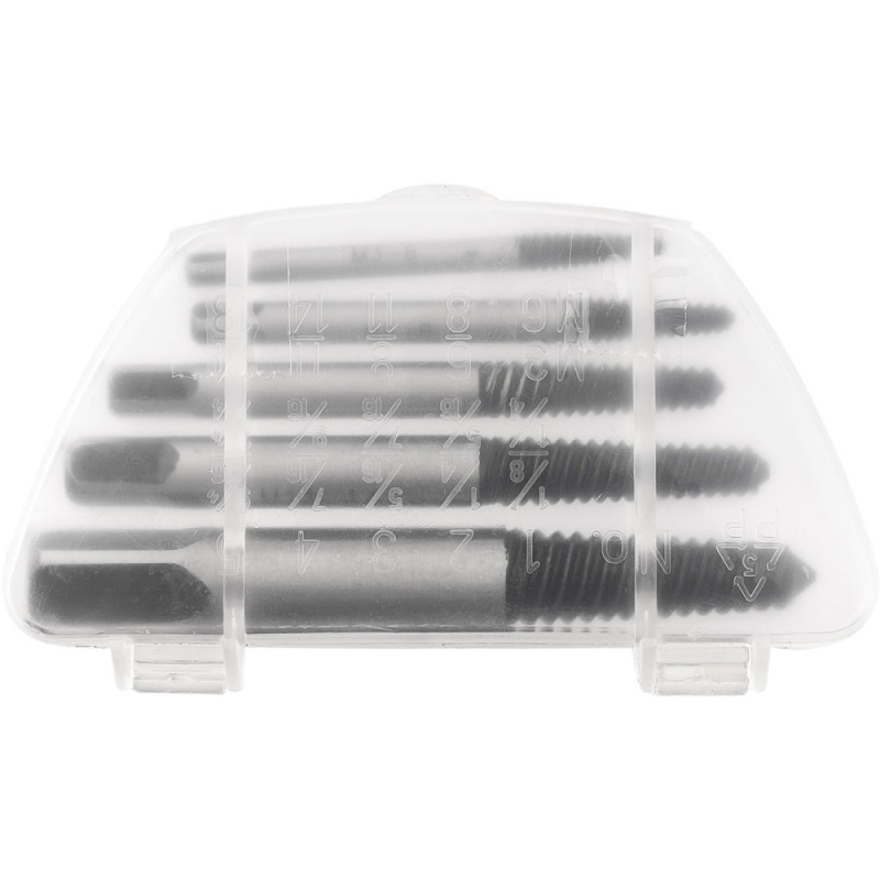 Screw extractor set M3-18, 5 pcs. Screw extractor set M3-18, 5 pcs.