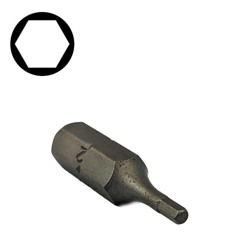 Screwdriver bits HEX 2 Screwdriver bits HEX 2