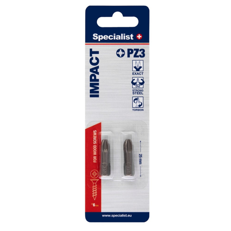 Screwdriver bits MERLIN PZ3 2pcs. Screwdriver bits MERLIN PZ3 2pcs.
